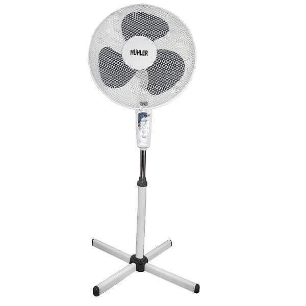 Вентилатор на стойка 16" Muhler FM-4040, 40W, бяло-сиво image 2